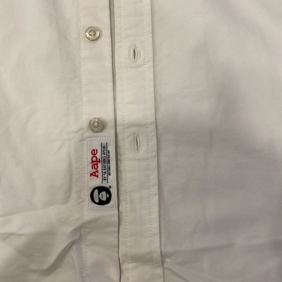 Aape white button shirt - Picture 5 of 6